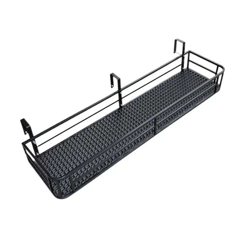 Support de fleurs de Style européen, organisateur de Rail de balcon d'art en fer extensible, support de Pot suspendu décoratif élégant, espace vert urbain