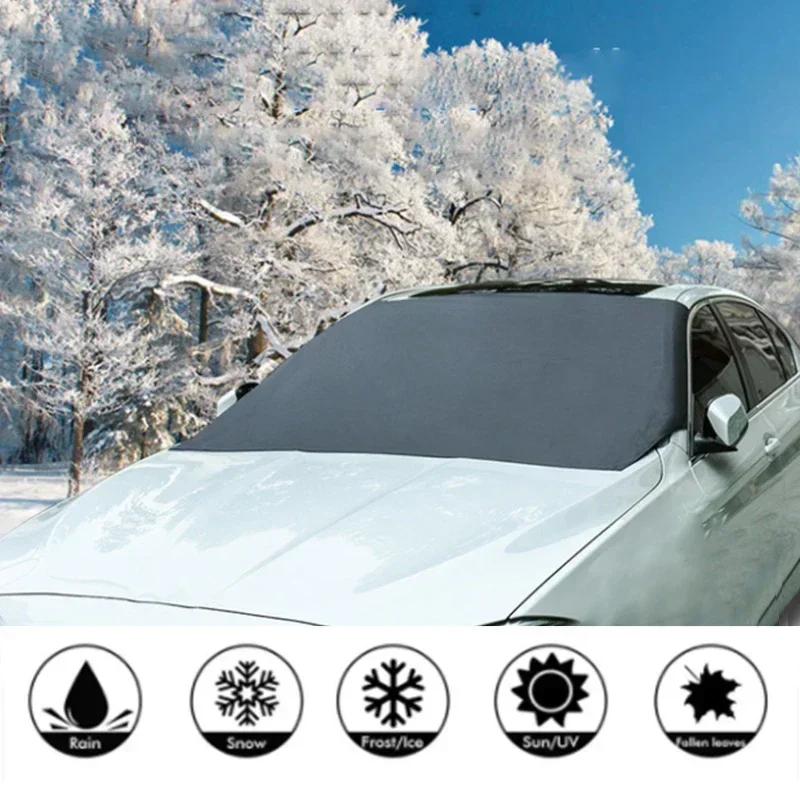 Sonnenschutz Abdeckung Auto Windschutzscheibe Schnee Sonnenschutz Wasserdicht Schutz Automobil Magnetische Abdeckung Auto Frontscheibe Abdeckung