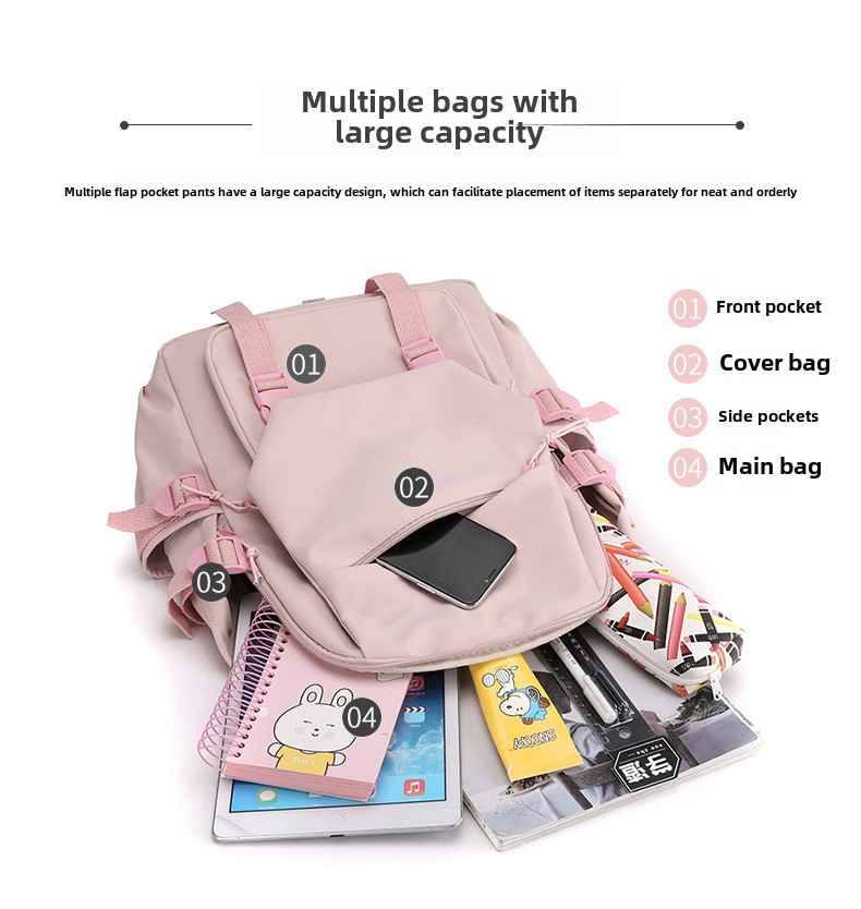 Sanrio Cinnamoroll Hello Kitty Cartoon Backpack Children Lovely Schoolbag Kids Gift Student Multifunctional and stylish Backpack