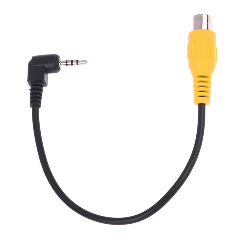1pc av no cabo de vídeo adaptador 2.5mm av jack macho plug para rca fêmea cabo adaptador para gps e cabo conversor câmera traseira