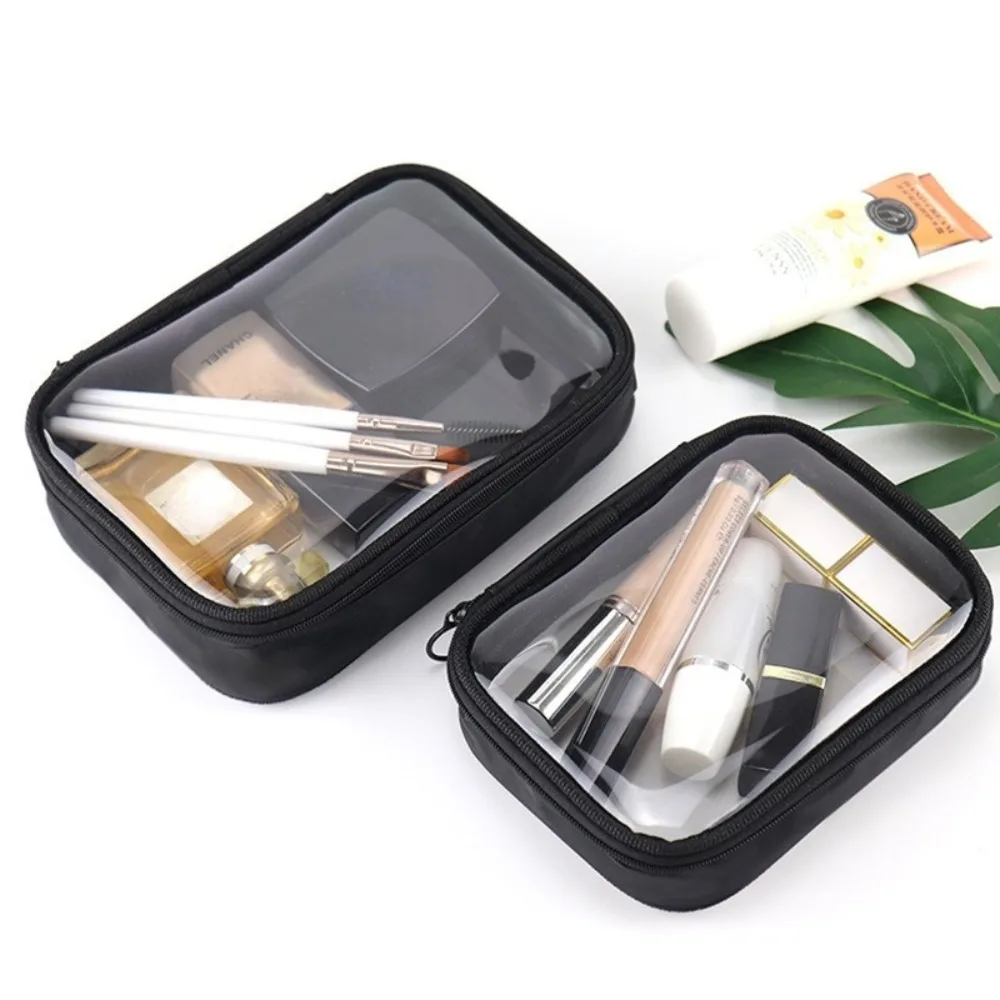 Reise Reißverschluss Klar Make-Up Schönheit Waschen Organizer Wasserdichte Transparente Kosmetik Tasche Frauen Make-Up Fall Bad Kulturbeutel Kit