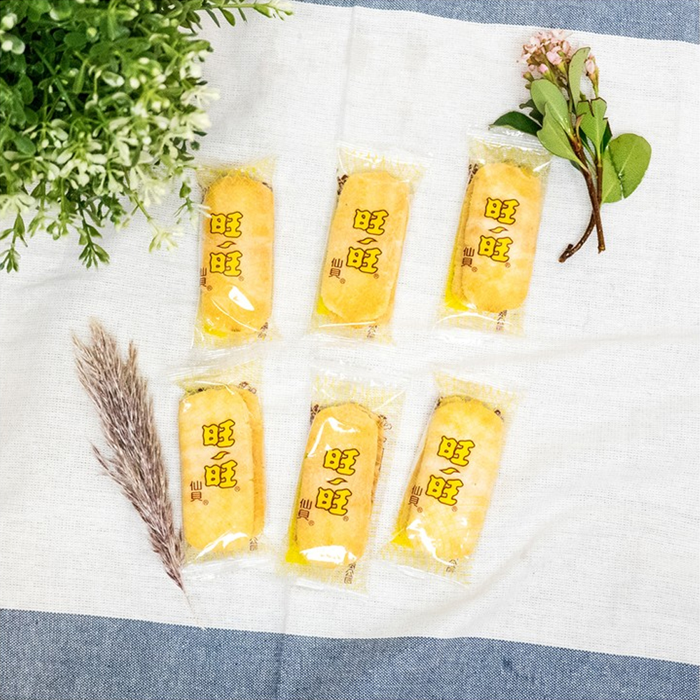 Want Want, Senbei Rice Crackers, Pack of 6, 56g/bag (10 small packs per bag)