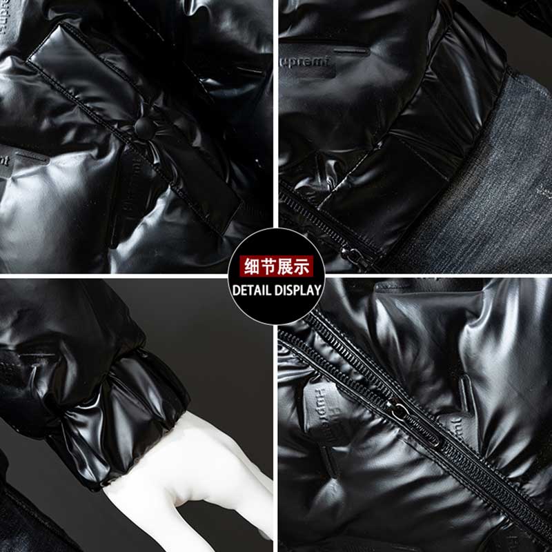 Winter Männer Plüsch Dicke Warme Mit Kapuze Jacke Für Männer Winddicht Leichte Daunen Jacke Männer Mode Lässig Glänzend Unten Jacke Männlich