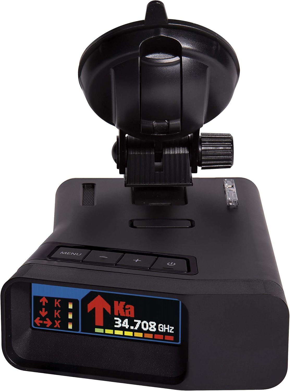 R7 EXTREME LONG RANGE Laser/Radar Detector, Built-in GPS, Real-Time Alerts, Dual-Antennas Front & Rear w/Directional Arro