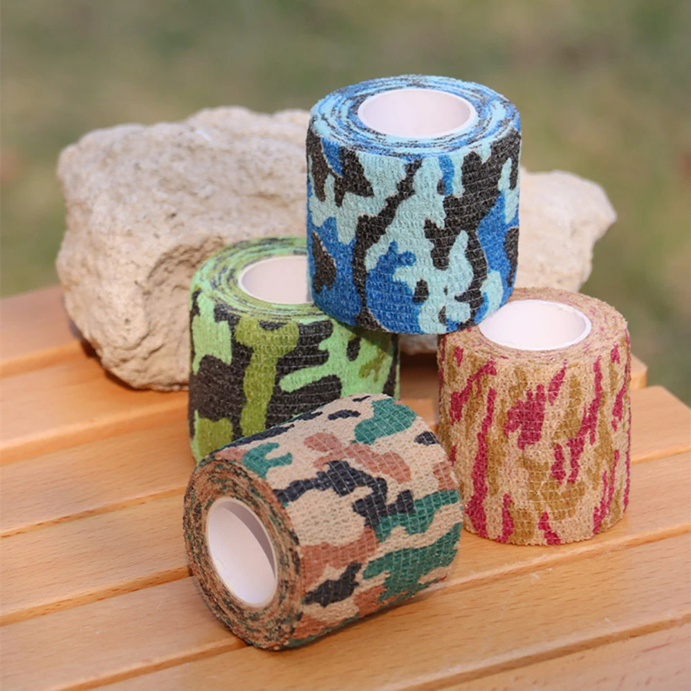 1 Rolle U Pick 4,5 m * 5 cm wasserdichte Outdoor Camo Wandern Camping Jagd Camouflage Stealth Tape Wraps