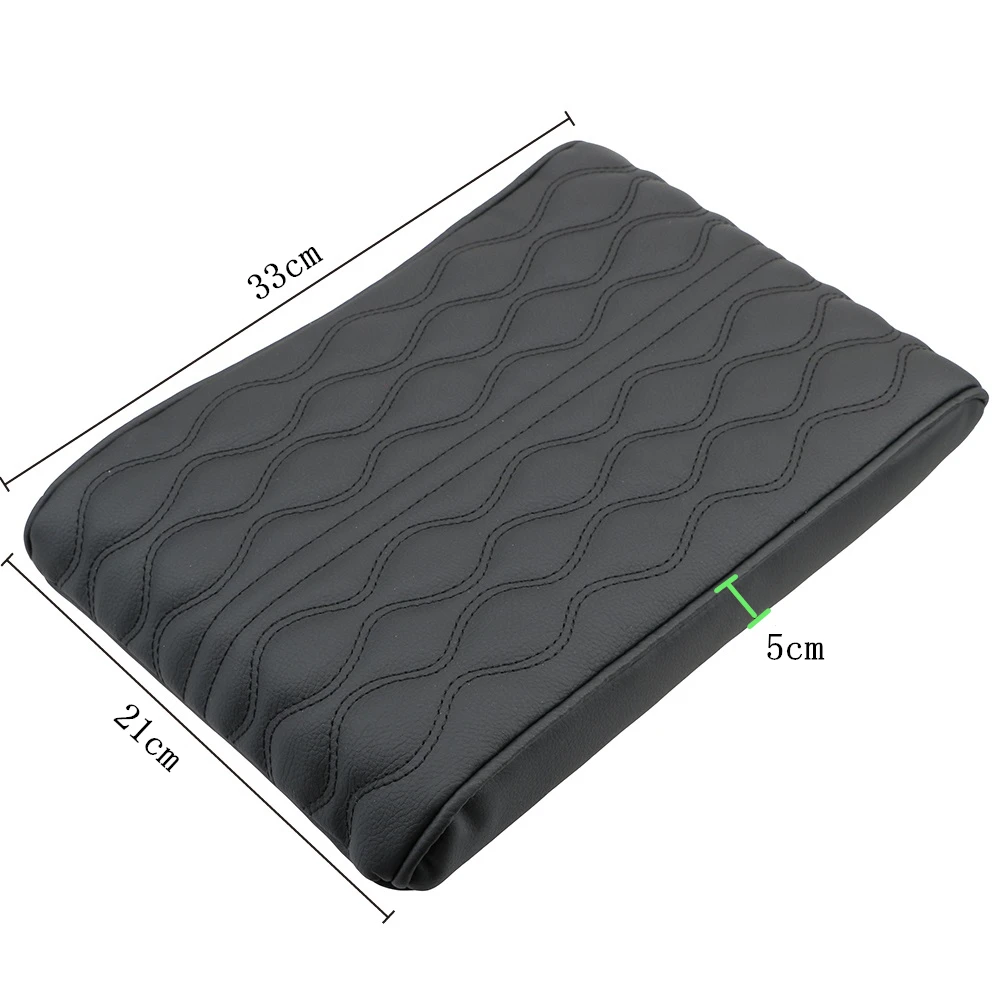 Alfombrillas para reposabrazos de coche, espuma viscoelástica, reposabrazos para vehículo, almohadillas para cajas, cubiertas de consola central de cuero, accesorios interiores de estilo