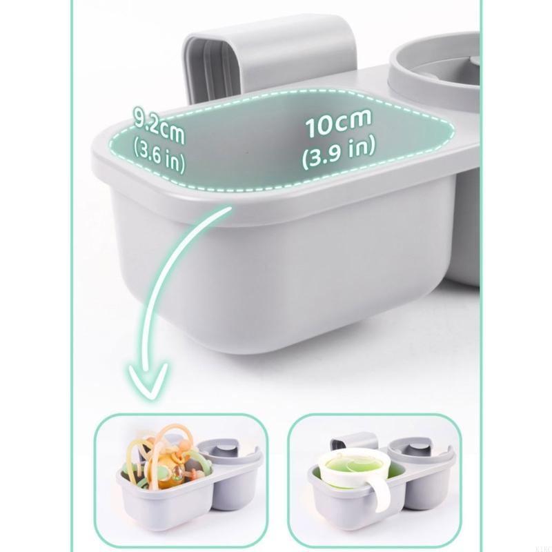 K1KC Upgrades Baby Prams & Car seats Cup Holder Secure Cup Storage Multiple Use Baby Cup Holder ABS Stand for Car Seats