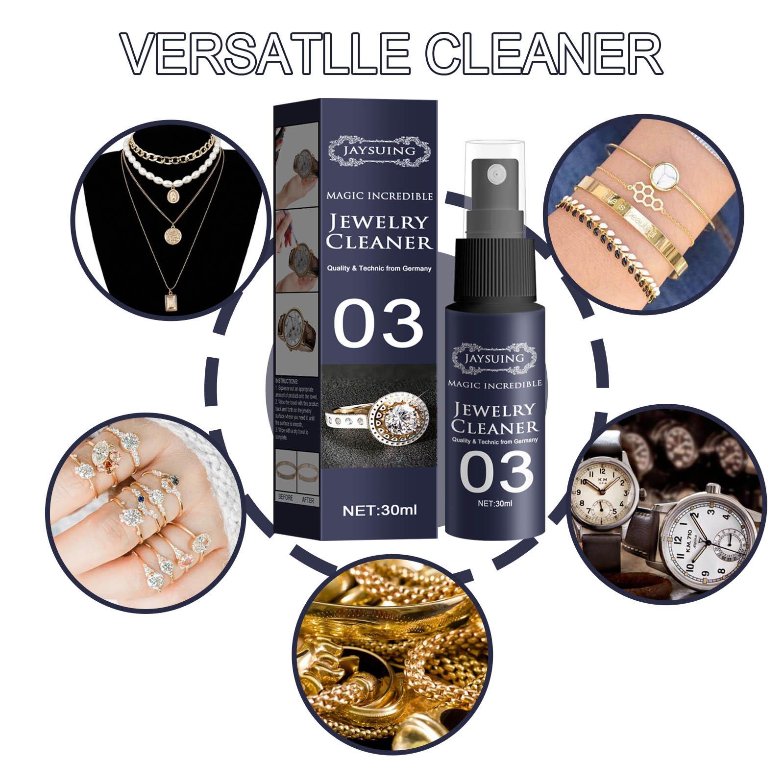 Nettoyant pour bijoux, solution TarjuvenRemover, sans tache, diamants lisses, or, liquide propre, kits de pulvérisation de polissage