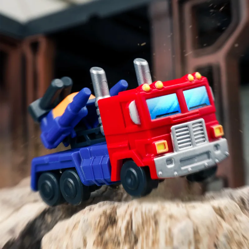 1/12 Stuks Mini Transformator 5.5 Cm Optimus Prime Bumblebee Megatron Thundercracker Robot Action Figure Bouwsteen Splicing Speelgoed