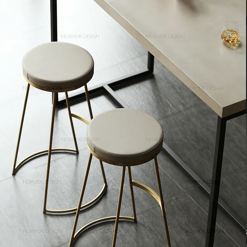 Chaises de Bar Simples et Modernes de Style Nordique Blanc, Mobilier de Luxe pour Chambre à Coucher et Cuisine