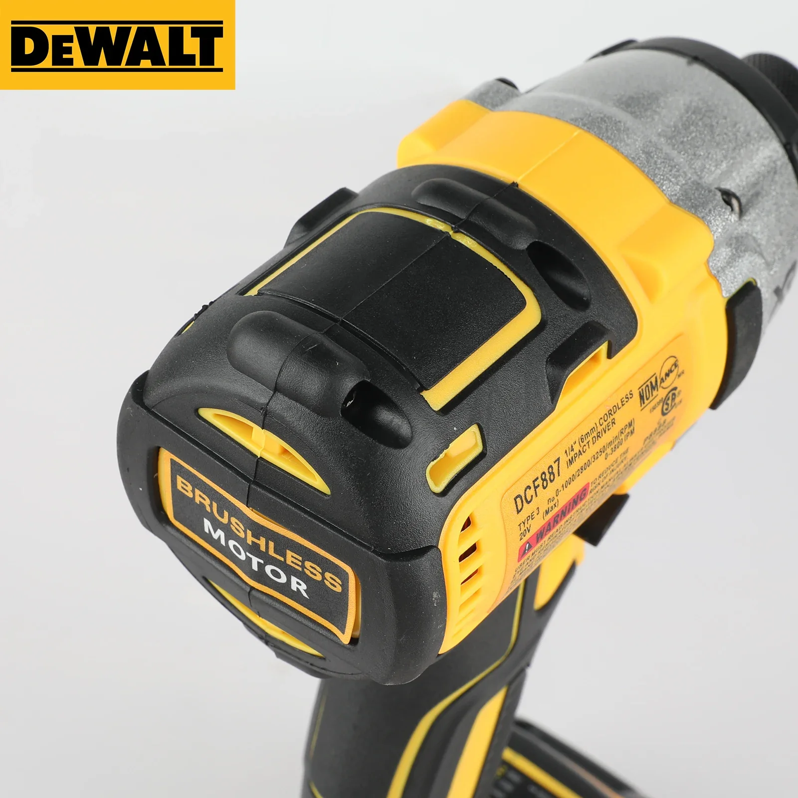 DeWalt DCF887 ไขควงไร้สายBrushless 205N.mไฟฟ้าผลกระทบสว่านกระแทกไฟฟ้าสําหรับDewalt 20Vแบตเตอรี่