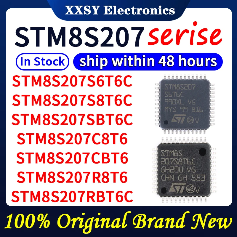 STM8S207C8T6 STM8S207CBT6 STM8S207R8T6 STM8S207RBT6 STM8S207RBT6C STM8S207S6T6C STM8S207S8T6C STM8S207SBT6C en stock nuevo