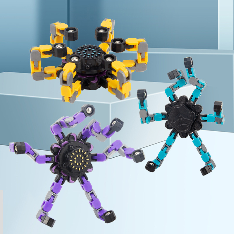 เด็ก Deformed Fidget Spinner Chain ของเล่นเด็กความต้านทาน Hand Spinner Vent ของเล่นผู้ใหญ่ของขวัญ
