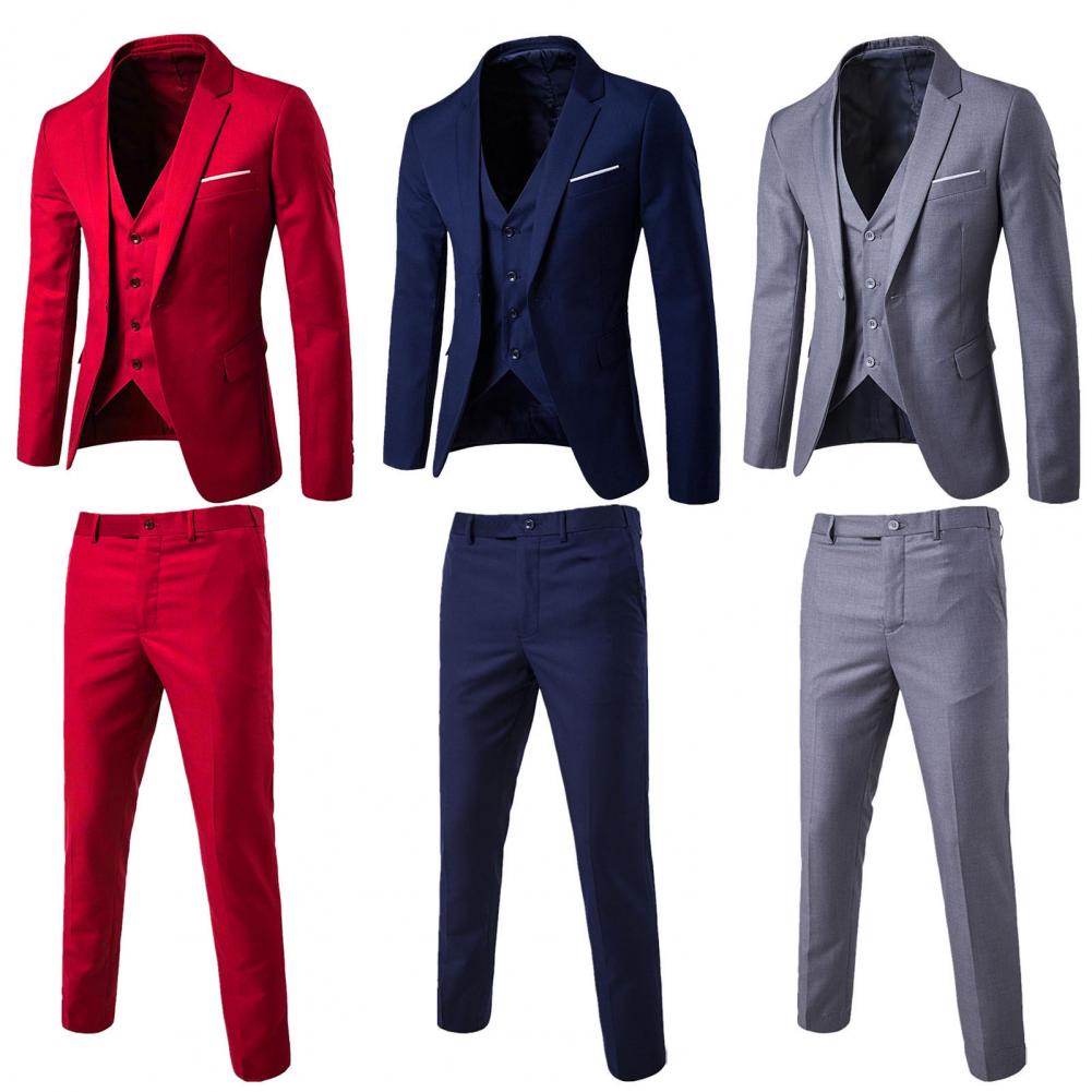 Ensemble Blazer et Pantalon Attrayant à Manches sulfpour Homme, Vêtement Confortable, lèvent de Document Purs, 1 Ensemble