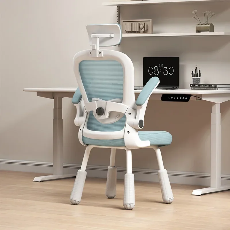 Cadeira de estudante de design mínimo com suporte de mão Cadeira de encosto ergonômico Mesa infantil doméstica e cadeira de escrita
