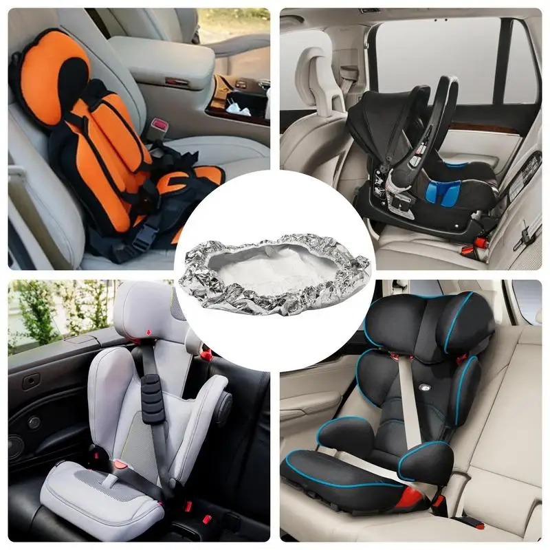 Sombra de asiento de coche para niños y bebés, Protector térmico portátil, parasol elástico, Protector térmico