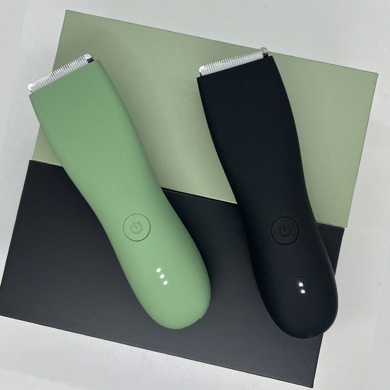 Afeitadora de pelo corporal para hombres, recortadora de bolas para ingle púbica, cuchilla de cerámica reemplazable, maquinilla de afeitar eléctrica, Clippe impermeable