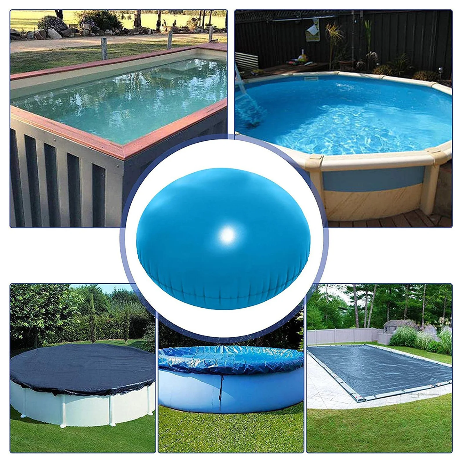Swimming Pool Winter Pillow Durable Winterizing Swimming Pool Cover Air Pillow Inflatable Floating Cushion for Above Ground Pool