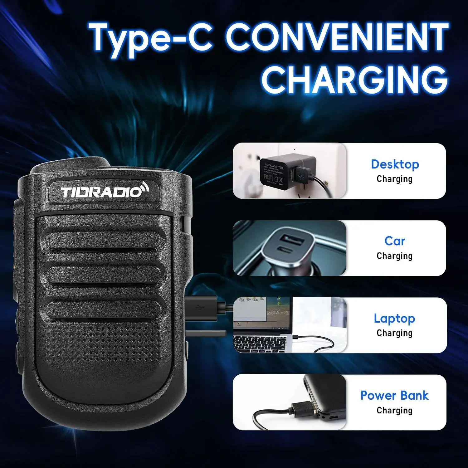 Беспроводной портативный микрофон TIDRADIO для радио TD-H3 Plus