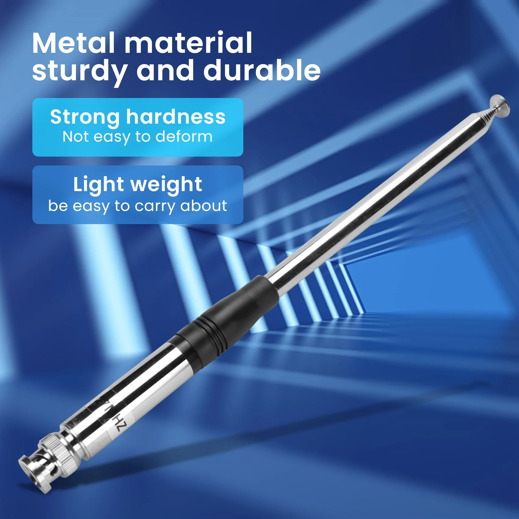 ใหม่ล่าสุด 27Mhz เสาอากาศ 9 นิ้วถึง 51 นิ้ว Telescopic/Rod เสาอากาศ HT สําหรับ CB มือถือ/วิทยุแบบพกพาพร้อมขั้วต่อ BNC