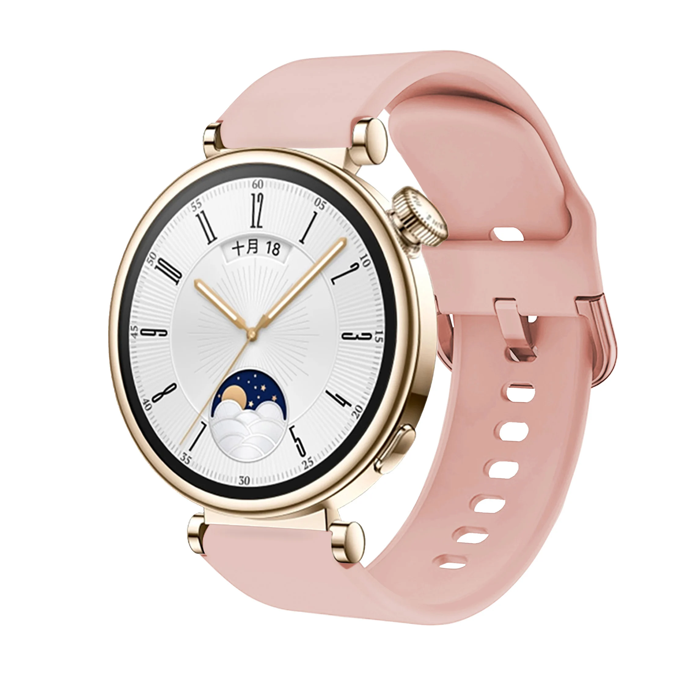 18 ミリメートルシリコンバンドカラフルなバックル Huawei 社 Watch Gt4 41 ミリメートル 18 ミリメートルカラフルなバックルシリコンバンド Huawei 社 Gt4 41 ミリメートル