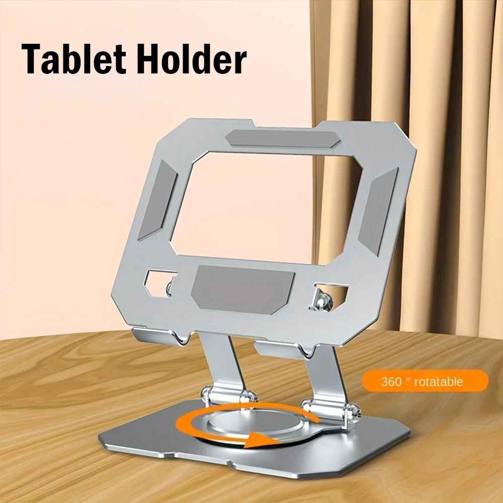 360 °   Obrotowy stojak na tablet Regulowany, składany uchwyt na biurko kompatybilny z tabletem laptopa 4,7-12 cali Ipad Pro/Air/Min