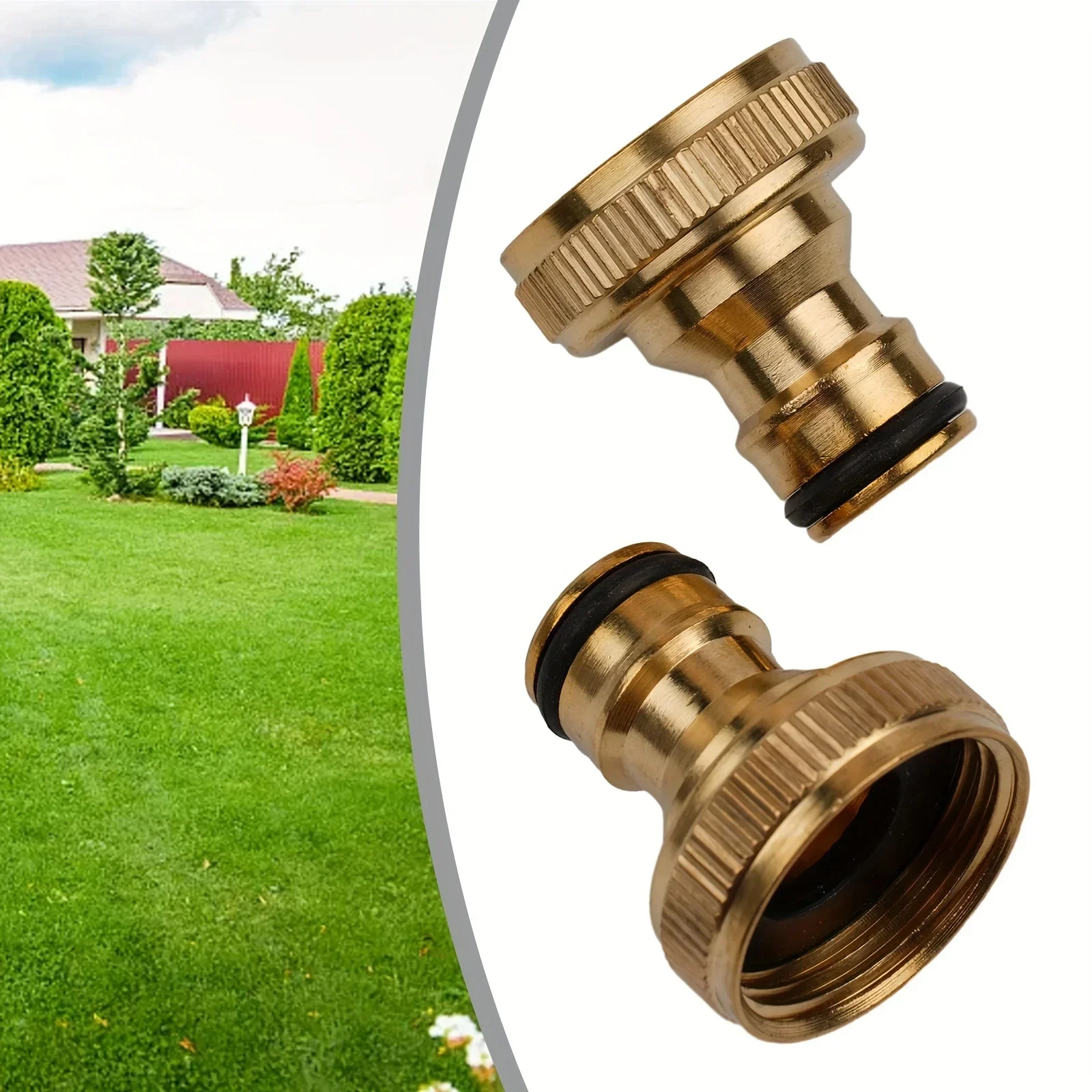 Messing Wasserhahn Wasserhahn Anschluss Mixer Schlauch Adapter Schnell Anschluss 1/2 3/4 Kupfer Schlauch Kupplung Adapter Garten Bewässerung Armaturen Werkzeug