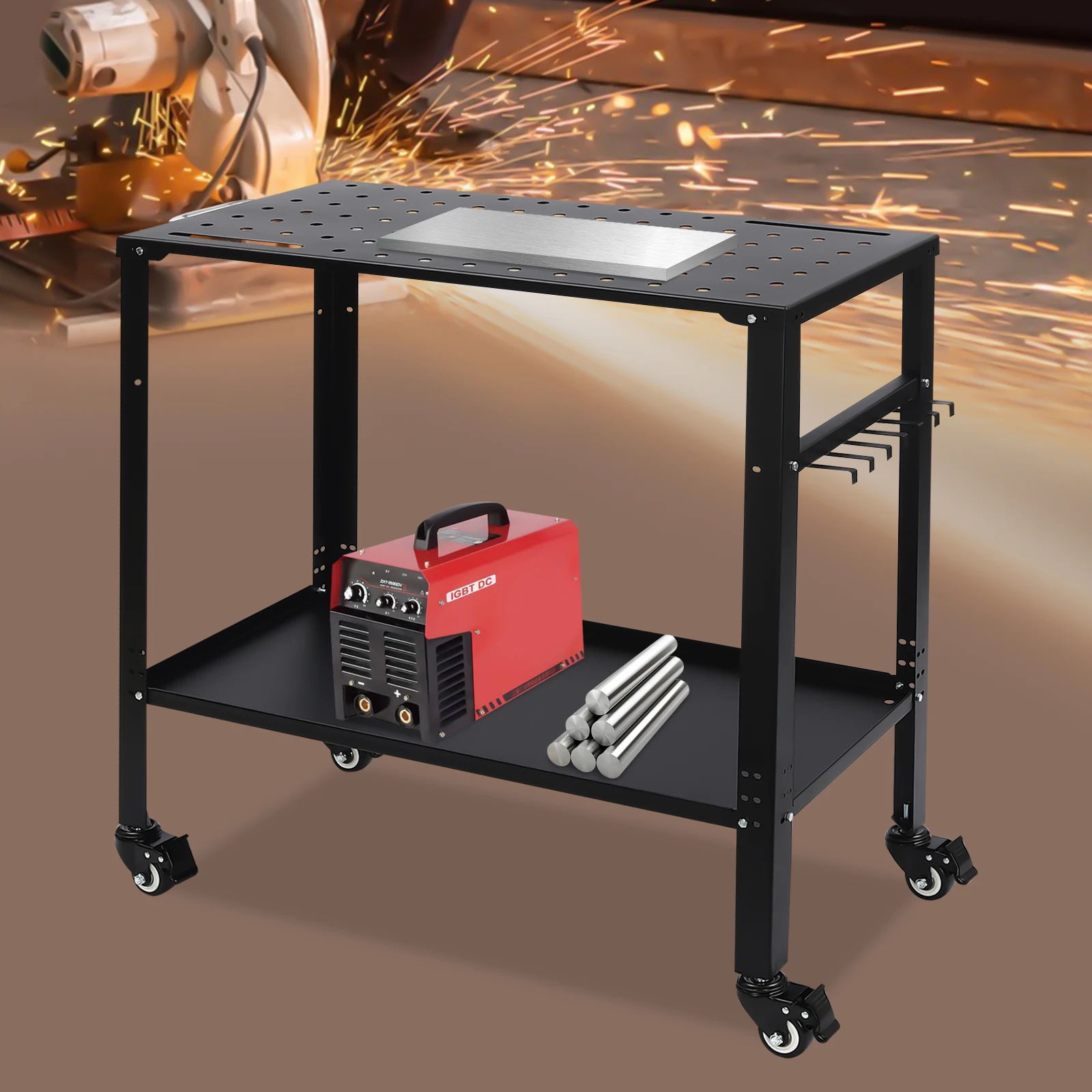 Welding Table with High Load Capacity, Large Workspace,Adjustable Slots and Holes for  Clamping,Perfect for Welding Irregular