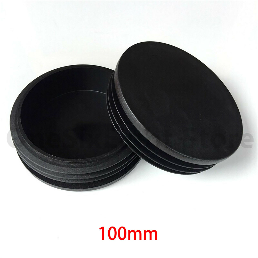 Tapas redondas de plástico, tapones ciegos, insertos de tubería, pies de mesa, patas de silla, 90mm, 100mm