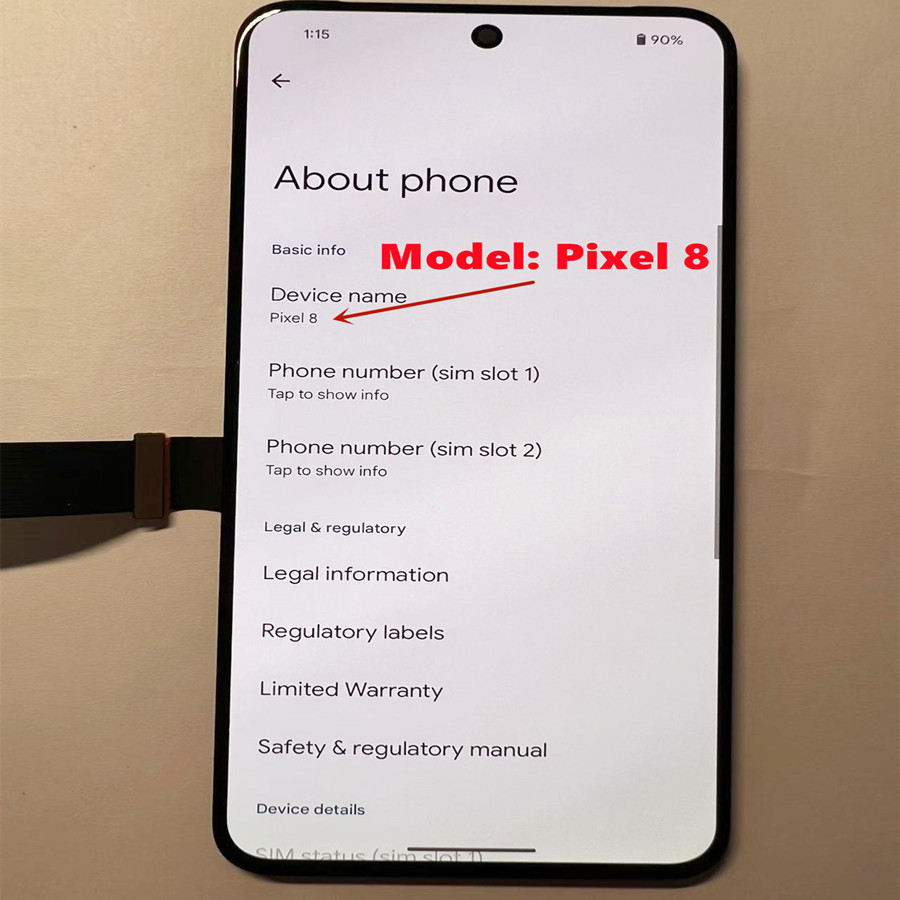 Pantalla LCD AMOLED Original para Google Pixel 8, marco de pantalla, digitalizador de Panel táctil para Google Pixel 8 Spot LCD