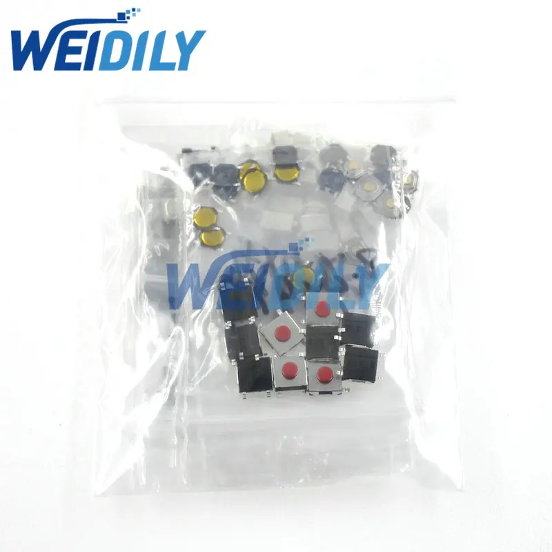 120 pz 12 tipi pulsante tattile interruttore tattile Set tasti remoti pulsante Micro interruttore per chiave auto Kit interruttore SMD nuovo