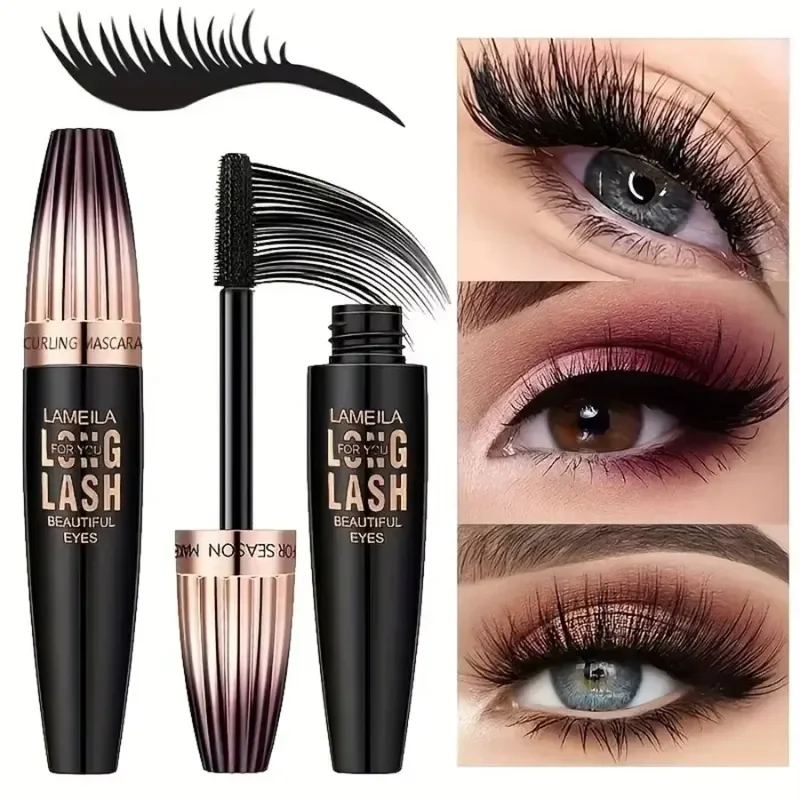Mascara 4D impermeabile, spesso, lungo, a prova di sbavature, crittografato, arricciatura a lunga durata, strumenti per il trucco degli occhi di grandi dimensioni