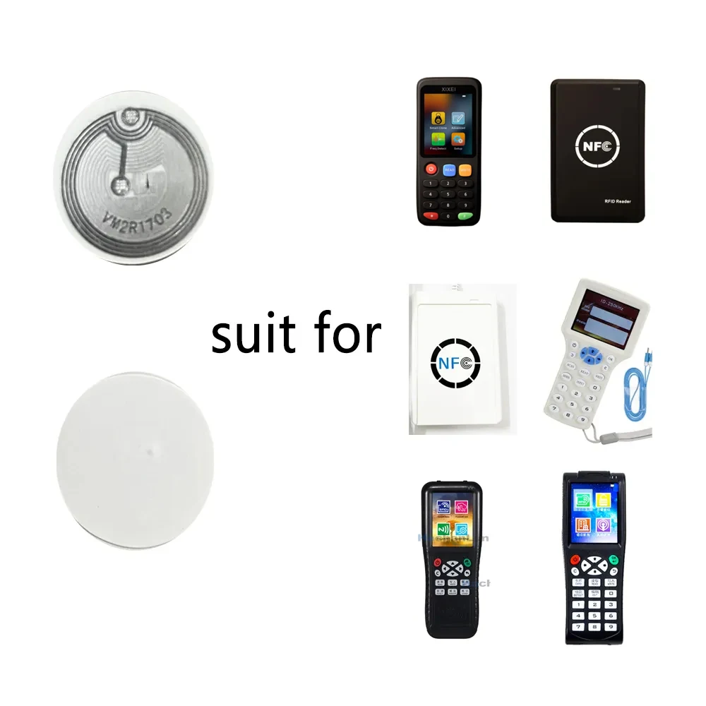 CUID Gen2 อิเล็กทรอนิกส์แท็ก rewritable สมาร์ทคีย์ NFC clone token ISO14443 NFC เปลี่ยนสติกเกอร์ IC 13.56 Mhz RFID replica badge