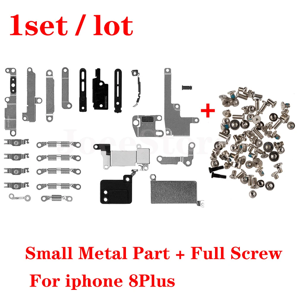 Full Set Small Metal Inner Holder Accessories For iPhone X XS XR 11 Pro Max 6 6S 7 8 Plus Bracket Shield Plate With Full Screws