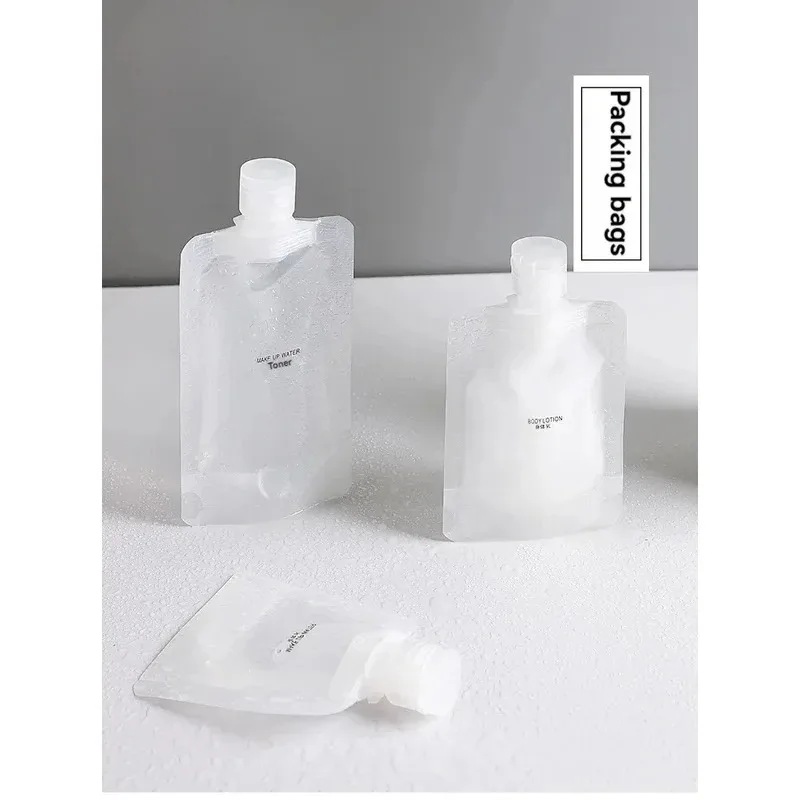 10cs 여행용 화장품 로션 30/50/100ML 두꺼운 여행용 소분 화장품 로션 샤워 젤 샴푸 휴대용 페이셜 클렌저