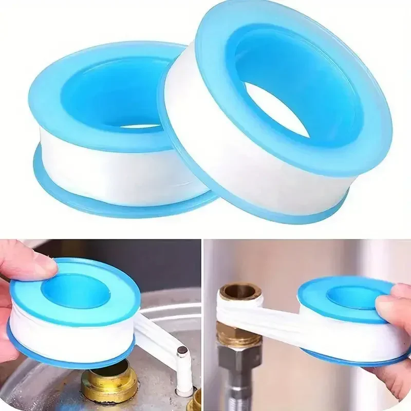 3 p PTFE Water Pipe Tape Oil-free Sealing Tape Fitting Thread Seal Tape White Pipe Thread Seal Raw Material Tape Home Essential