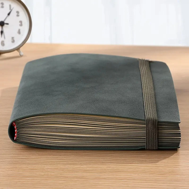 Cuaderno A5 de piel de oveja de 256 páginas, Bloc de notas, diario de negocios, organizador de Agenda, cuaderno de notas, suministros escolares de oficina
