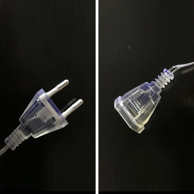EU Plug with Steady on Controller Use for Icicle Curtain Lights Waterproof Extended Line 3M/5M