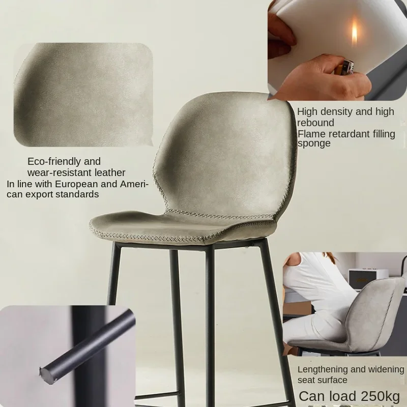 Sgabello Cucina-Chaise de bar de salon de jeu, piste de bar de maquillage moderne, mobilier de maison, designer de luxe, réception de jardin