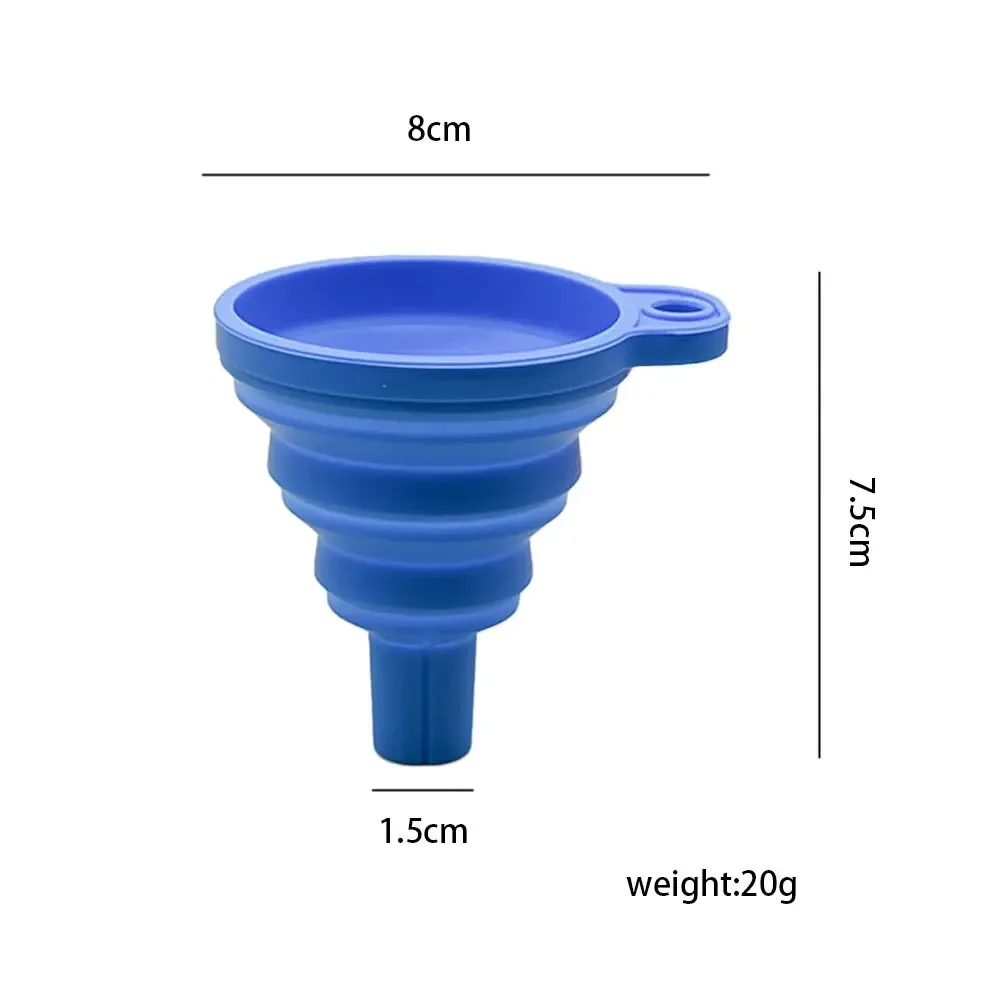 Imbuto motore per auto Imbuto liquido universale in silicone Rondella Cambio liquido Imbuto pieghevole portatile per cambio benzina olio motore automatico