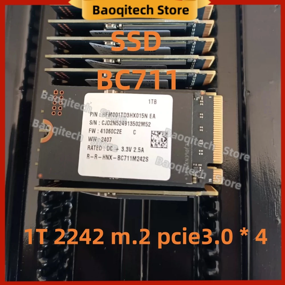 NEW SSD BC711 1T 2242 m.2 pcie3.0 * 4 SLC Dynamic Cache NVME Solid State Drive 1TB 1024GB TLC Particle Original For Hynix