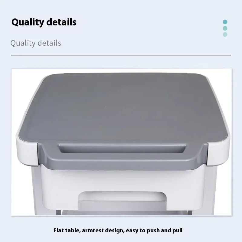 Foldable Salon Cart Drawers Beauty Salons Space-saving Anti-bumping Design Load-bearing Universal Wheels Beauty Salon Trolley