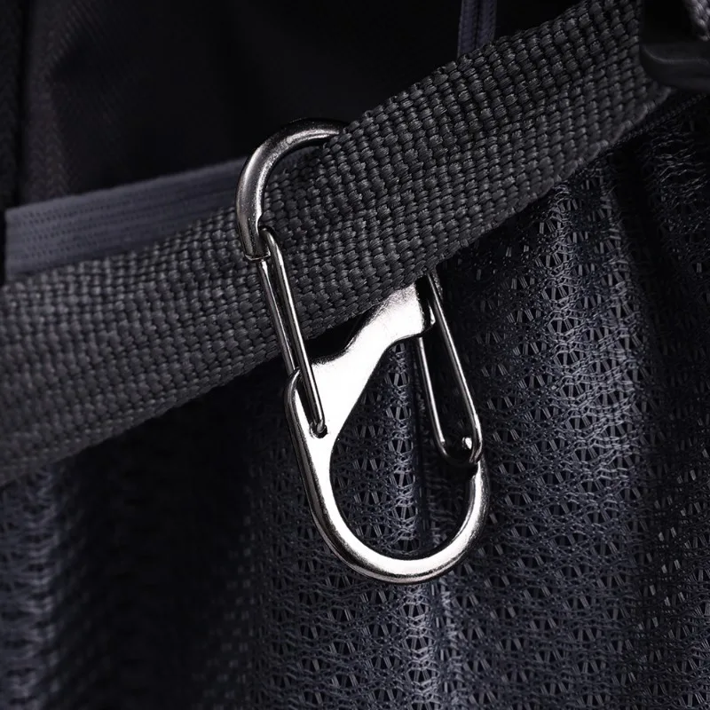 Mosquetón de aleación de Zinc tipo S, mosquetón con ganchos dobles, llavero, Clips pequeños de resorte, hebilla antirrobo para mochila de acampada al aire libre, 10 Uds.