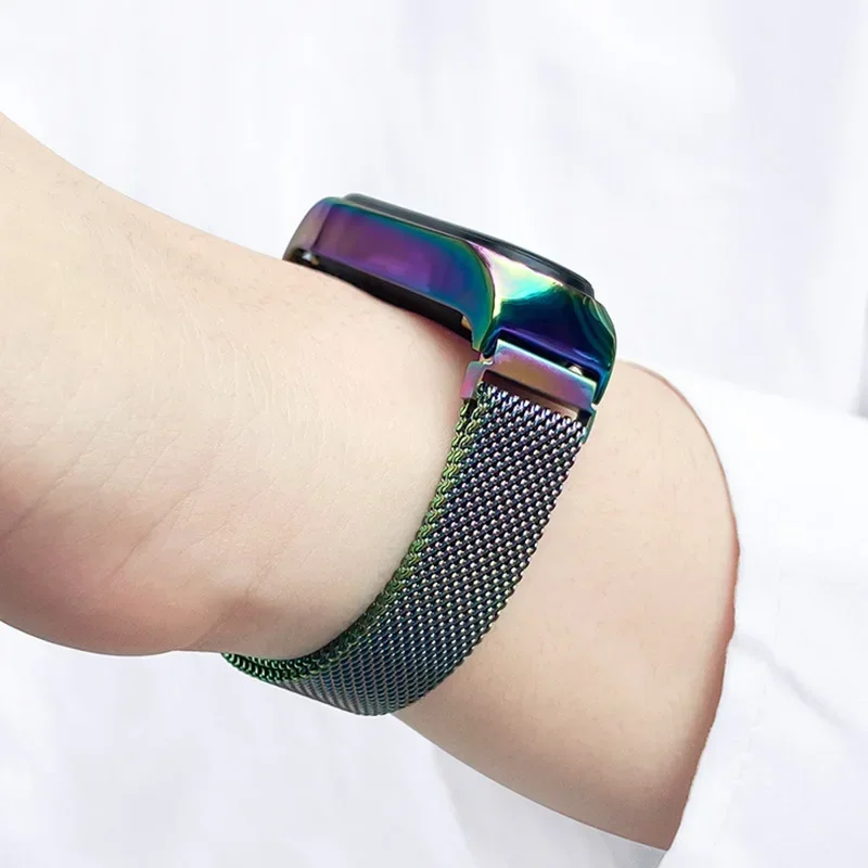 Pulseira para xiaomi mi banda 7 nfc cinta esporte milanese loop pulseira miband7 smartwatch cinto de substituição na mi banda 5 4 3 6