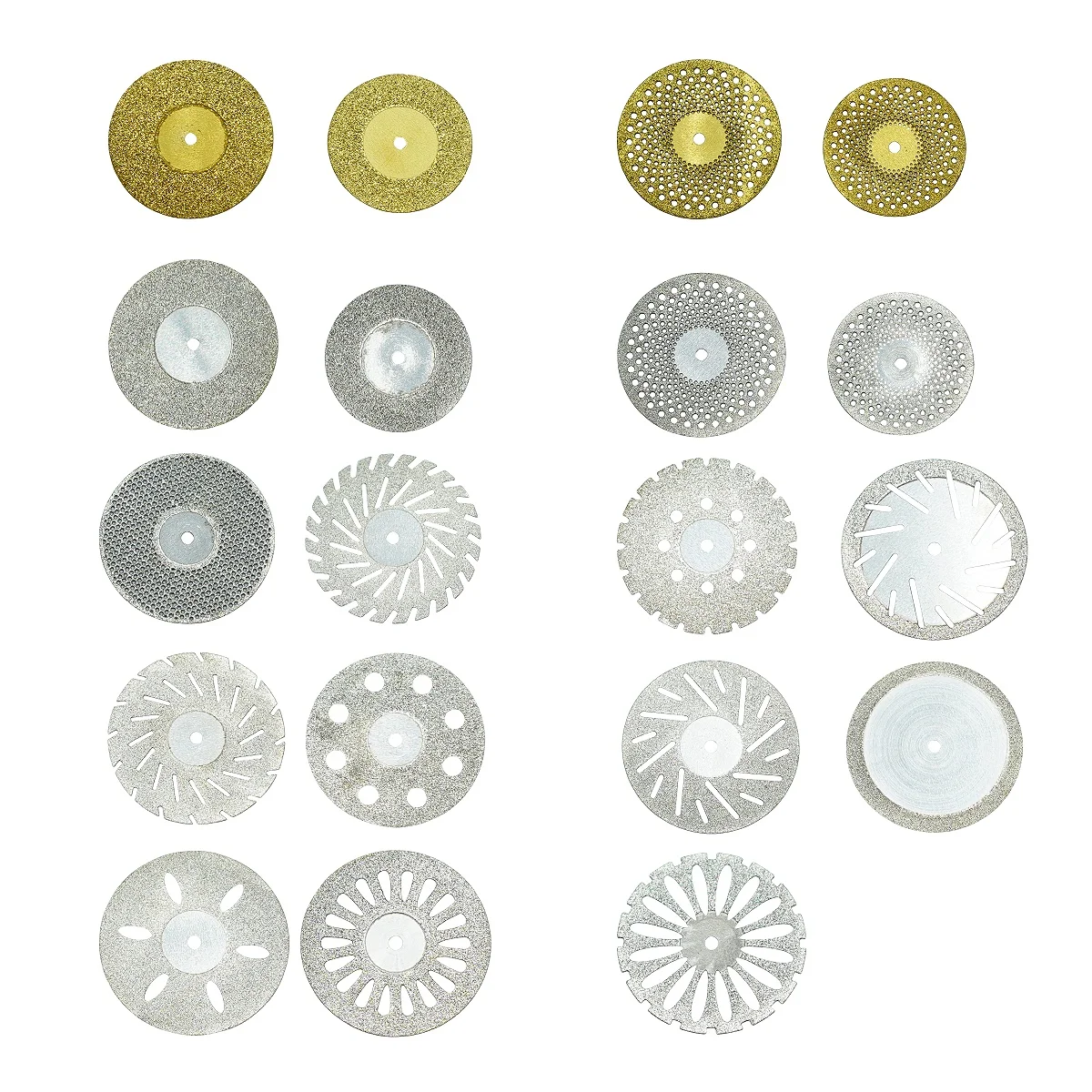 5 st Dental Diamond Disc Carbide Zand Bur Tandholte Prepping Ultra Dunne Dubbelzijdige Grit Snijgereedschap Tandheelkunde Lab Materialen
