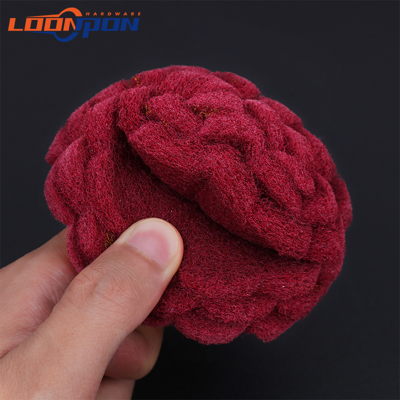 6 Stück nicht gewebtes Schleif poliers ch eiben Bohrer-Befestigungs satz 1/4 "Schaft-Scheuer schwämme Power Scrub ber Reinigungs set