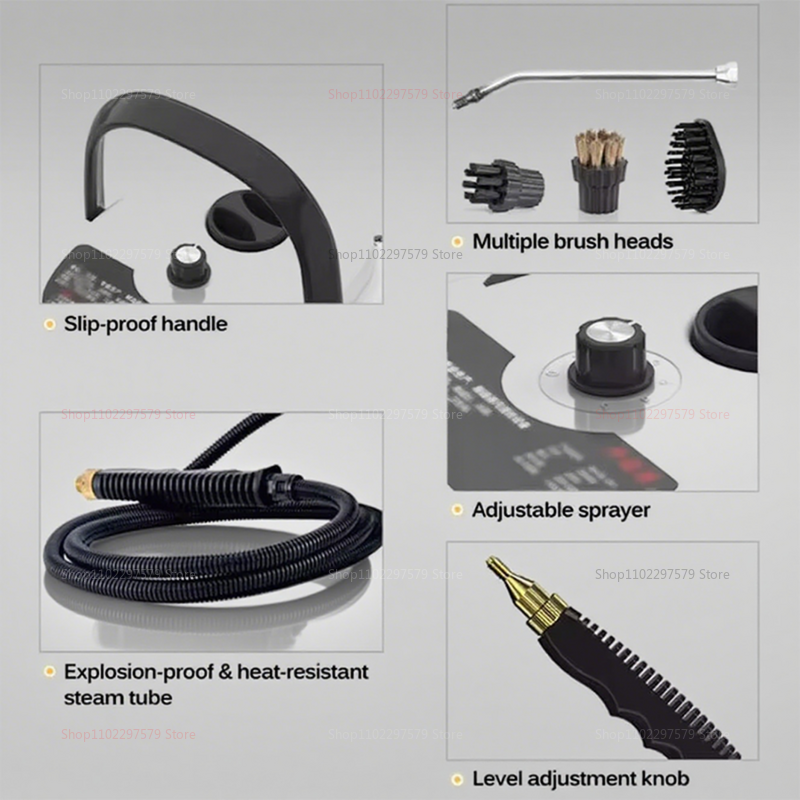 Portable High Pressure Steam Cleaner for Household Kitchen Bathroom Air Conditioner Deep Cleaning High Temperature Steam Machine