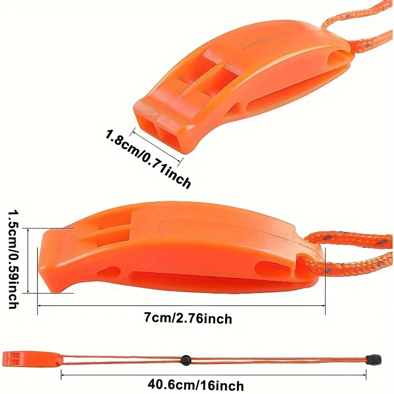 1pc Notfall pfeifen mit Lanyard Sicherheits pfeifen für Kajak Schwimmwesten Rettungsboote Fischerboote Camping Wandern Jagd