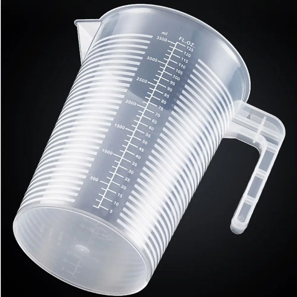 100–5000 ml verdickter Kunststoff-Messbecher mit Skala, Lebensmittelqualität, Messbecher, experimenteller Messbecher, Becher, Kunststoffbecher