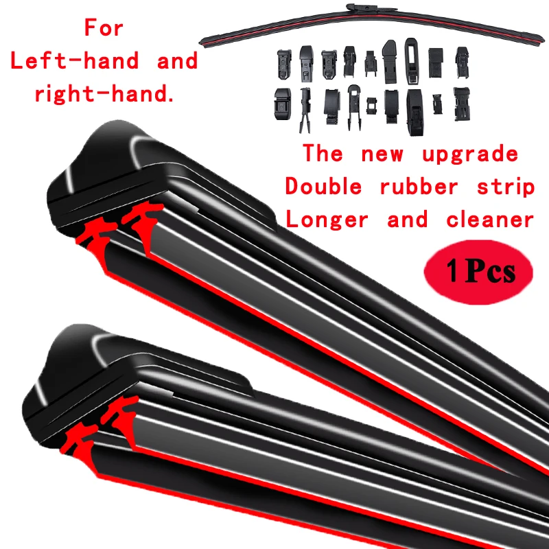 Kính Chắn Gió Xe Hơi Tay Lau Xe Đa Năng Mềm Hai Lớp Cao Su Không Khung Bracketless Cọ Phụ Kiện Kính Chắn Gió Cửa Sổ Mặt Trước